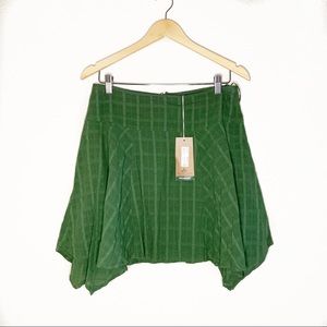 nwt!!! prana // green rhia skirt sz 4